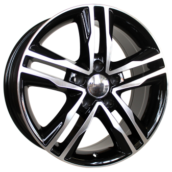 Alu kola Racing Line BK424, 17x7.5 5x120 ET50, černá + leštění (zátěžová)