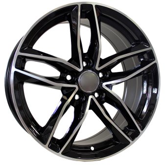 Alu kola Racing Line BK690, 19x8.5 5x112 ET40, černá + leštění