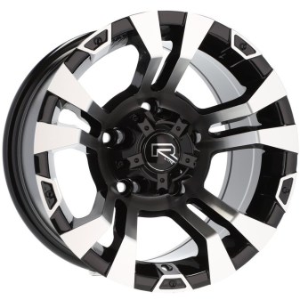 Alu kola Racing Line BK859, 15x8 5x114.3 ET-10, černá + leštění