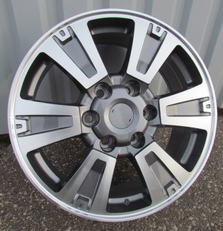 Alu kola Racing Line BY168, 20x8 5x150 ET60, šedivá + leštění (zátěžová)