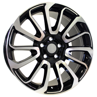 Alu kola Racing Line BY959, 21x9.5 5x120 ET49, černá + leštění (zátěžová)