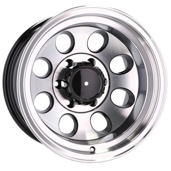 Alu kola Racing Line BY997, 16x10 6x139.7 ET-48, černá + leštění (zátěžová)