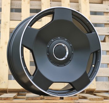 Alu kola Racing Line BYF3111, 20x9.5 5x130 ET35, černá matná + leštěný límec (zátěžová)