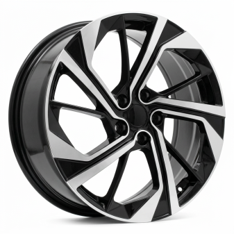 Alu kola Racing Line D1981, 19x7.5 5x114.3 ET45, černá + leštění
