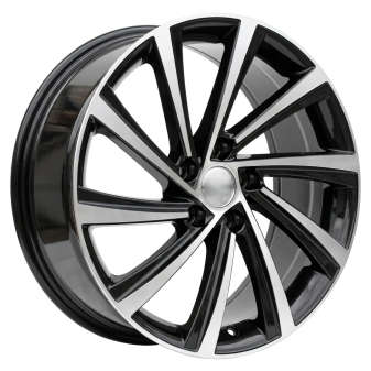 Alu kola Racing Line D2403, 18x8 5x112 ET45, černá + leštění