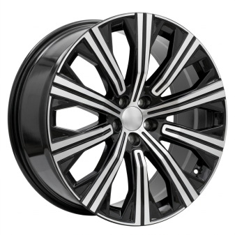 Alu kola Racing Line F0054, 20x9 5x108 ET39, černá + leštění