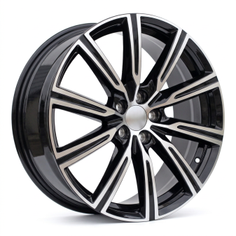 Alu kola Racing Line F0084, 19x7.5 5x108 ET51, černá + leštění