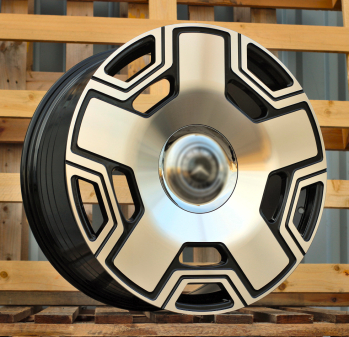 Alu kola Racing Line F3053, 20x9.5 5x130 ET35, černá + leštění (zátěžová)