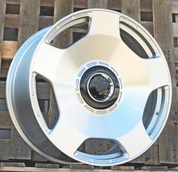 Alu kola Racing Line F5133, 22x10 5x130 ET36, stříbrná + leštění (zátěžová)