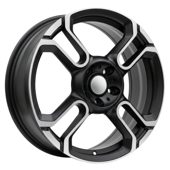 Alu kola Racing Line F8002, 18x7 5x112 ET54, černá matná + leštění