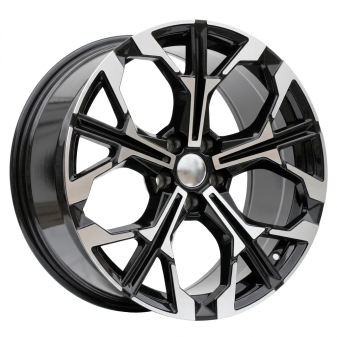 Alu kola Racing Line F9735, 19x8 5x112 ET27, černá + leštění