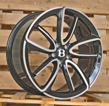 Alu kola Racing Line FB0493, 21x9.5 5x112 ET41, černá + leštění (zátěžová)