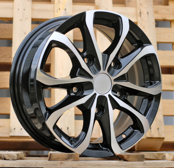 Alu kola Racing Line FBX079, 16x6.5 5x160 ET56, černá + leštění