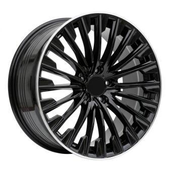 Alu kola Racing Line FBX132, 19x9.5 5x112 ET45, černá + leštěný límec (zátěžová)