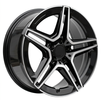 Alu kola Racing Line FBX142, 17x7.5 5x112 ET42, černá + leštění