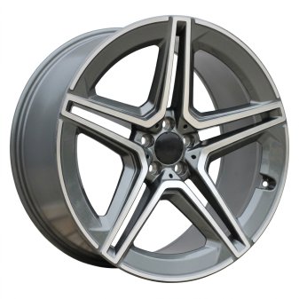 Alu kola Racing Line FBX142, 22x11.5 5x112 ET47, šedivá + leštění (zátěžová)