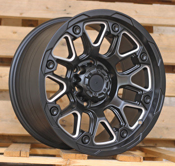 Alu kola Racing Line FBX155, 17x9 6x139.7 ET, černá + leštění