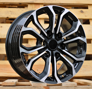 Alu kola Racing Line FBX198, 17x7.5 6x139.7 ET25, černá + leštění (zátěžová)