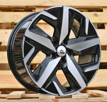 Alu kola Racing Line FBX236, 18x8 5x112 ET45, černá + leštění