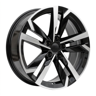 Alu kola Racing Line FBX254, 20x8.5 5x112 ET38, černá matná + leštění (zátěžová)