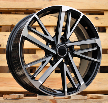 Alu kola Racing Line FBX255, 18x8 5x114.3 ET50, černá + leštění