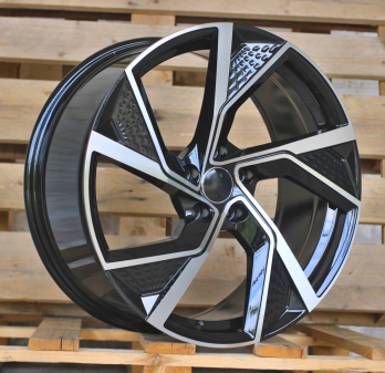 Alu kola Racing Line FBX264, 19x8.5 5x112 ET35, černá + leštění