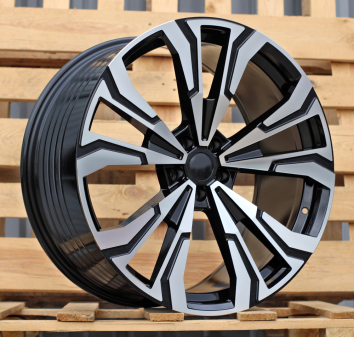 Alu kola Racing Line FBX307, 22x10.5 5x112 ET43, černá + leštění (zátěžová)
