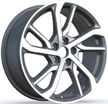 Alu kola Racing Line FBX326, 18x7.5 5x108 ET50, šedivá + leštění