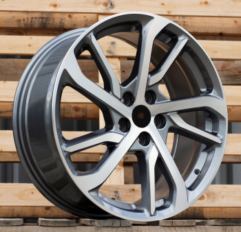 Alu kola Racing Line FBX326, 18x7.5 5x108 ET50, šedivá + leštění
