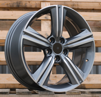 Alu kola Racing Line FBX361, 18x8 5x114.3 ET50, šedivá + leštění