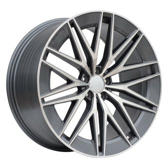 Alu kola Racing Line FBX387, 21x10 5x112 ET51, šedivá + leštění (zátěžová)
