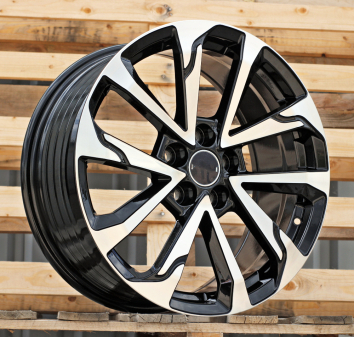 Alu kola Racing Line FBX416, 17x7.5 5x114.3 ET40, černá + leštění