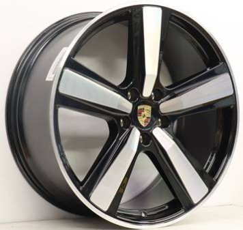 Alu kola Racing Line FC021, 22x11.5 5x130 ET61, černá + leštění