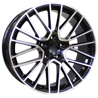 Alu kola Racing Line FE179, 21x9.5 5x130 ET46, černá + leštění (zátěžová)