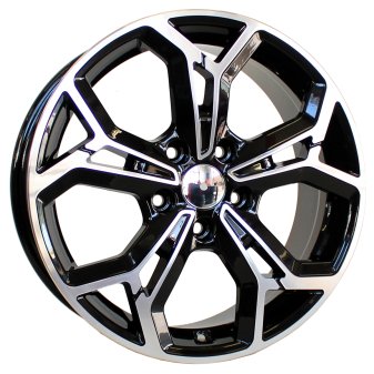 Alu kola Racing Line FE190, 19x7.5 5x114.3 ET50.5, černá + leštění