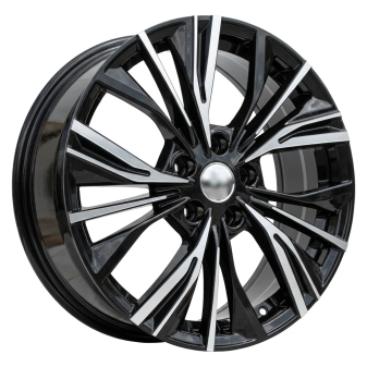 Alu kola Racing Line FE224, 17x7 5x114.3 ET35, černá + leštění