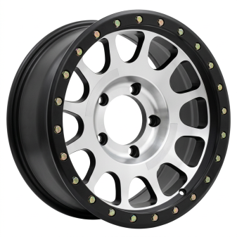 Alu kola Racing Line H1002B, 17x8.5 5x150 ET, černá matná + leštění
