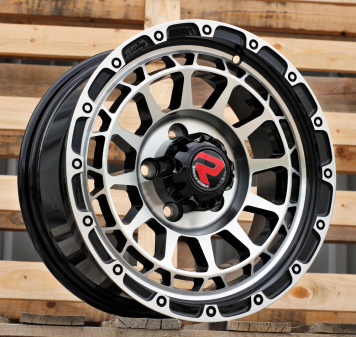 Alu kola Racing Line H1046, 15x7 5x114.3 ET10, černá + leštění