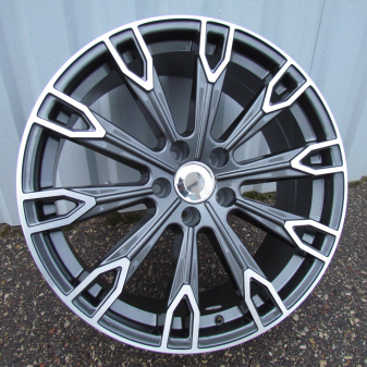 Alu kola Racing Line H1069, 19x8.5 5x112 ET25, šedivá + leštění