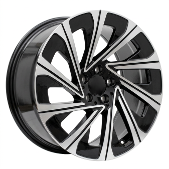 Alu kola Racing Line H3141F, 19x9.5 5x112 ET51, černá + leštění (zátěžová)