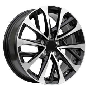 Alu kola Racing Line H3320F, 17x7.5 5x114.3 ET40, černá + leštění