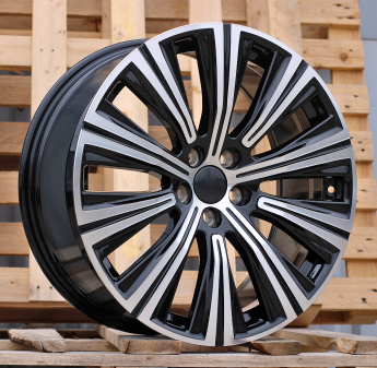 Alu kola Racing Line H3337F, 19x8.5 5x108 ET47, černá + leštění