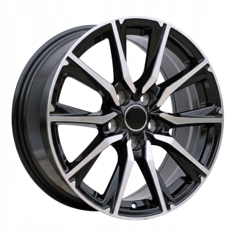 Alu kola Racing Line H3347F, 17x7.5 5x114.3 ET40, černá + leštění