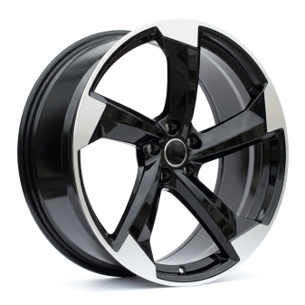 Alu kola Racing Line H3388F, 17x7.5 5x112 ET40, černá + leštění
