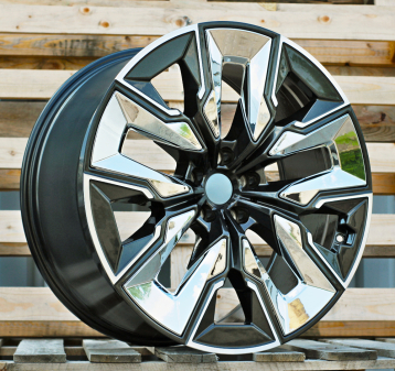 Alu kola Racing Line H3447F, 21x10.5 5x112 ET44, šedivá + leštění (zátěžová)