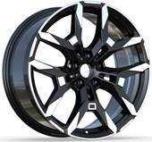 Alu kola Racing Line H3456F, 19x8 5x112 ET27, černá matná + leštění