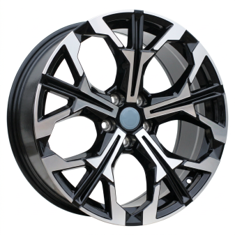 Alu kola Racing Line H3457F, 19x8 5x112 ET27, černá + leštění