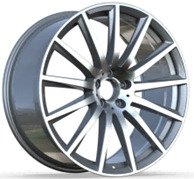 Alu kola Racing Line H3524F, 22x9.5 5x112 ET45, černá + leštění