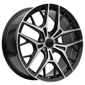Alu kola Racing Line H3573F, 20x9 5x112 ET34, černá + leštění (zátěžová)