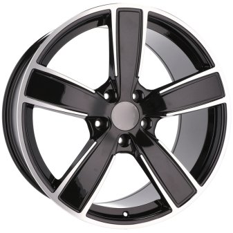 Alu kola Racing Line H5082, 21x11 5x130 ET58, černá + leštění
